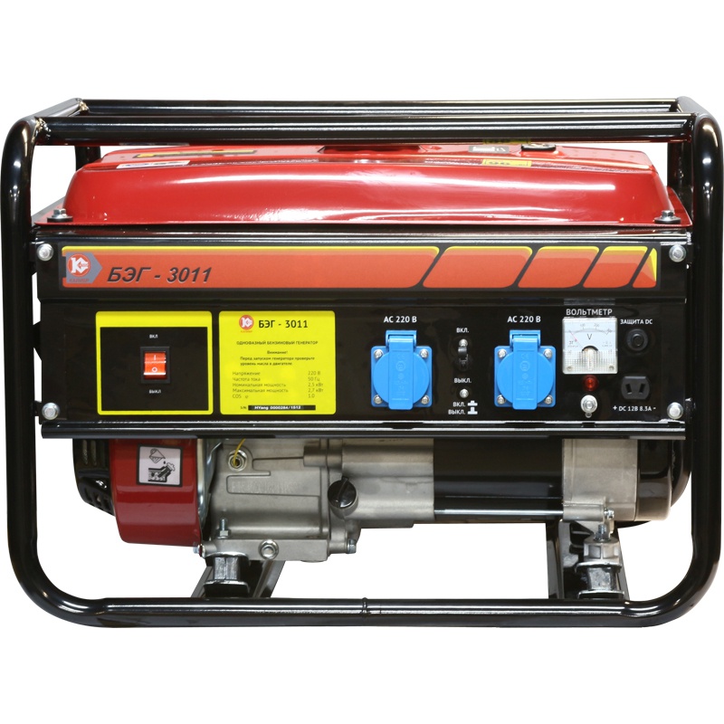 59161 Калибр Бензиновый электрогенератор БЭГ-3011  - Вид №1