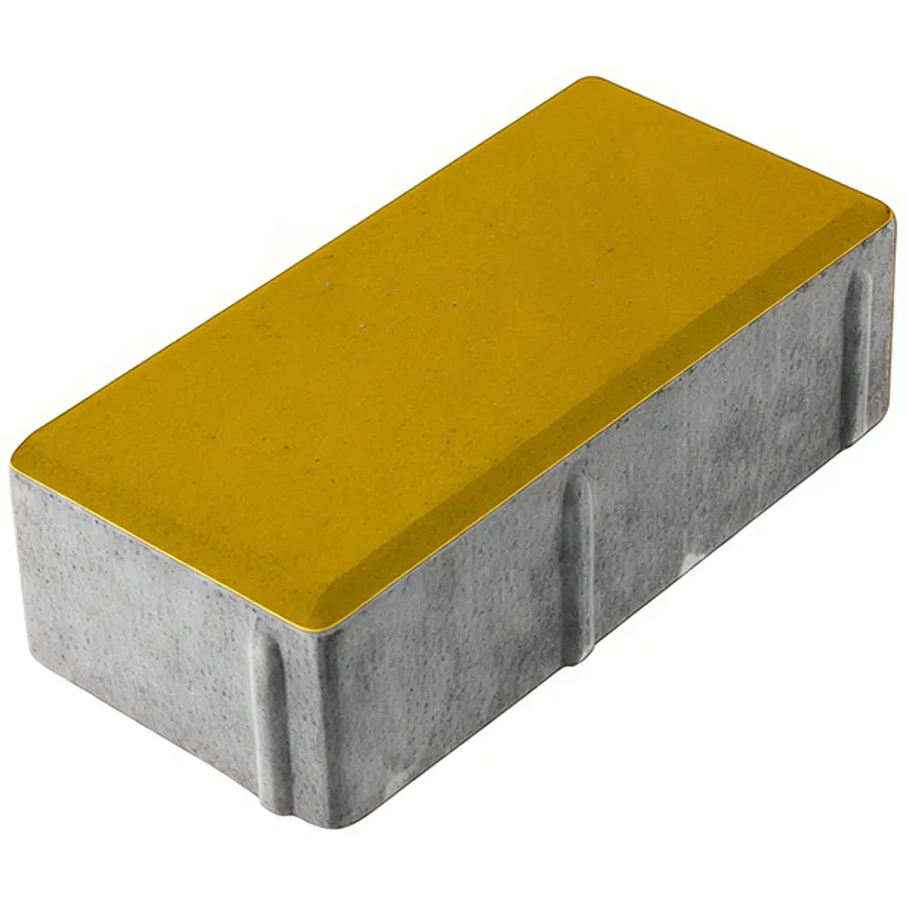Плитка тротуарная прямоугольная Лайн 200x100x40 мм желтый Santreyd STLM-2139837