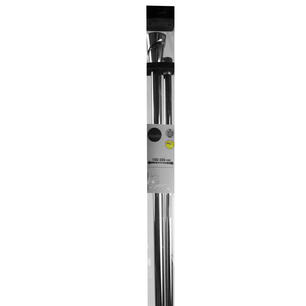 Карниз двухрядный раздвижной Inspire Трапеция 160-300 см цвет хром STLM-2117545 - Вид №2