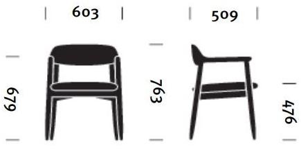 Herman Miller Стул из дерева и ткани с подлокотниками Crosshatch sun-id-1353326 - Вид №7