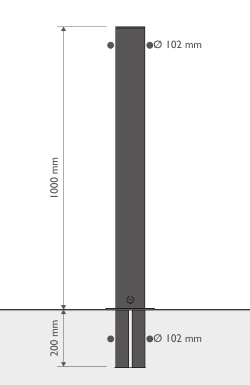 Стальной столб боллард EUROCOMITALIA современная мебель ARCH-00109893
