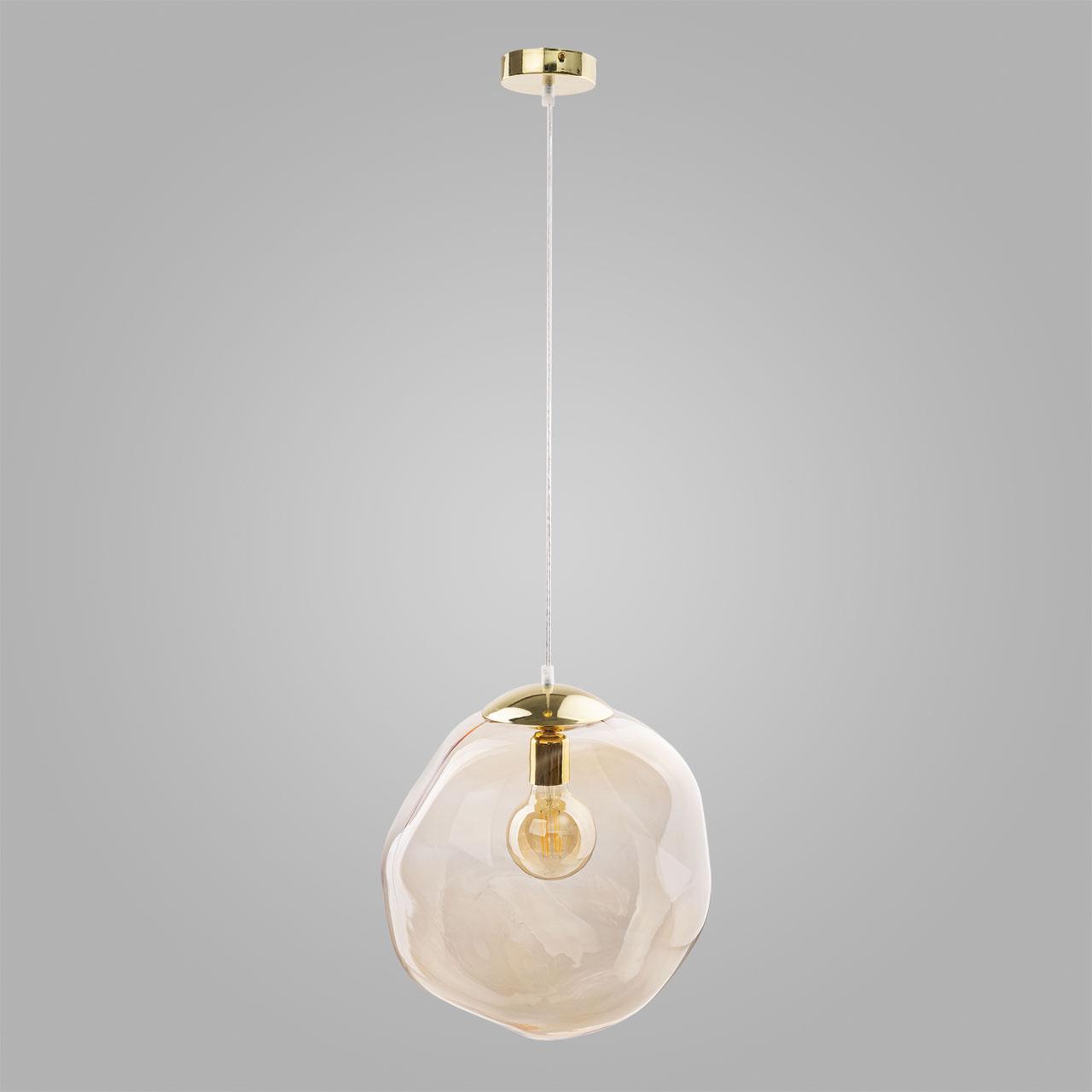 Подвесной светильник круглый янтарный Sol 4261 Sol TK LIGHTING ДИЗАЙНЕРСКИЕ, SOL 00-3890078 Желтый;прозрачный  - Вид №1