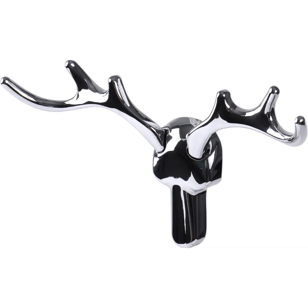 Крючок Larvij Олень цинковый цвет хром STLM-2182784