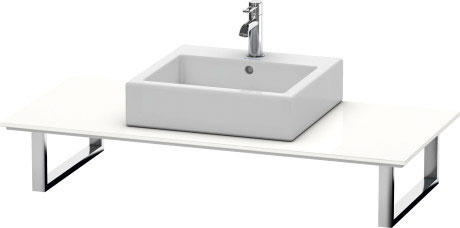 XL025C07979 Консоль для накладных раковин и встраиваемых умывальников, для пристенного варианта X-Large #XL025C 550 мм Орех натуральный, декор Duravit - Вид №2