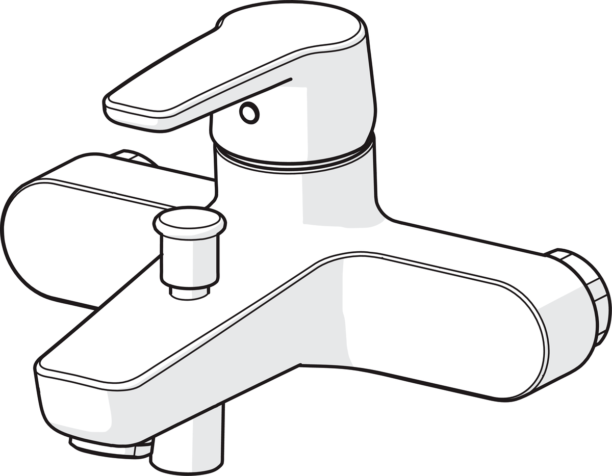 Oras 3940 Cмеситель для ванны и душа 3940 Saga Хром  - Вид №2