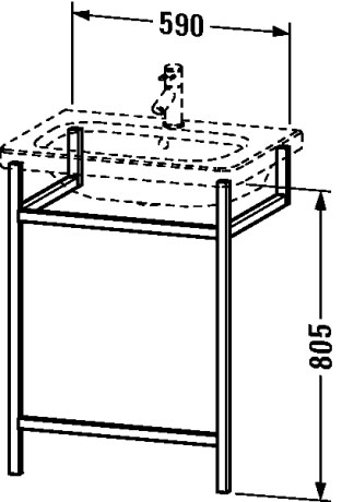 DS989107676 DuraStyle Мебельные аксессуары - полотенцедержатель Европейский дуб, цельный Duravit - Вид №1