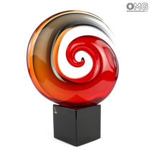 3915 ORIGINALMURANOGLASS Скульптура Водоборот любви - муранское стекло OMG 15 см