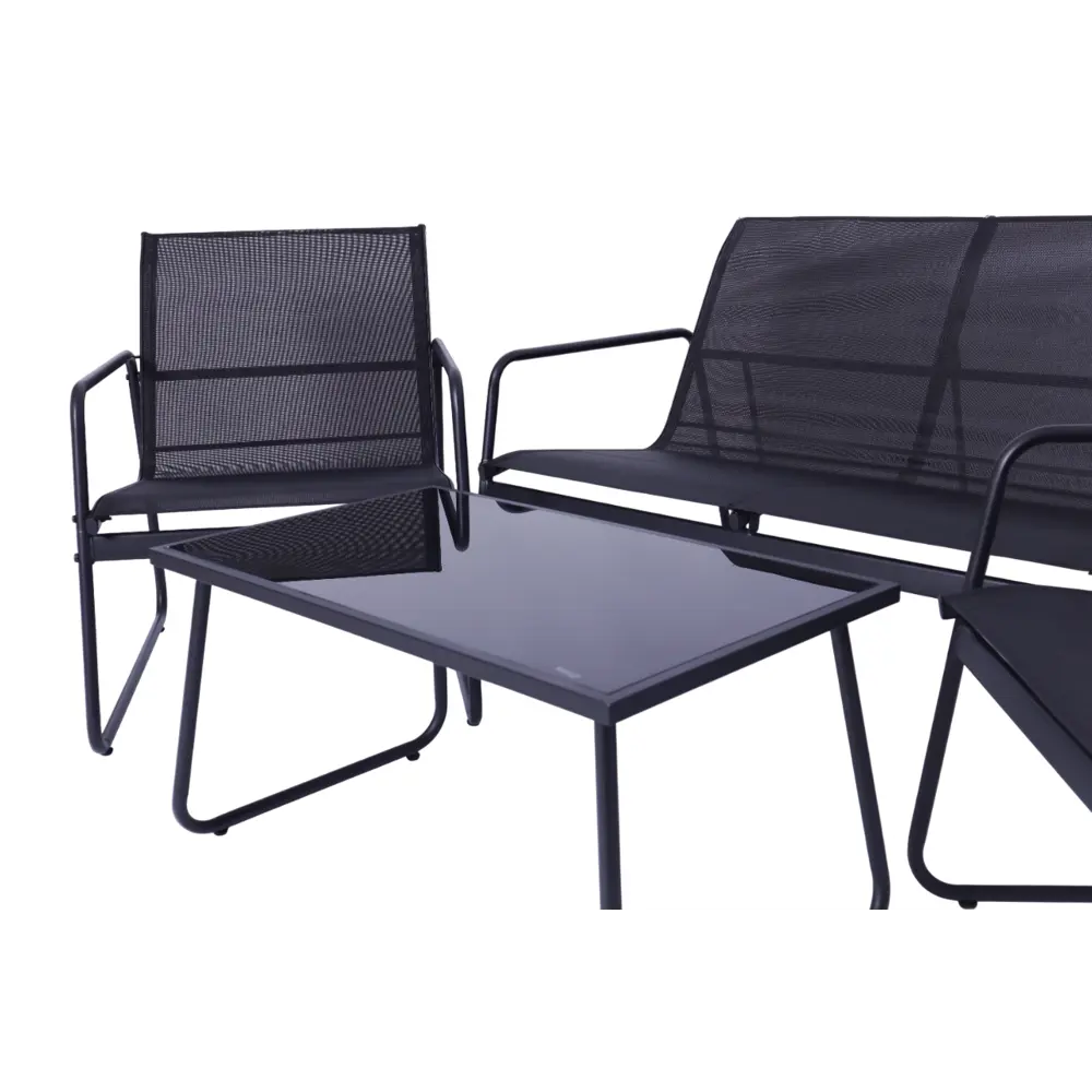 Набор садовой мебели Brut металл черный диван 1 шт Santreyd STLM-2185390 - Вид №5