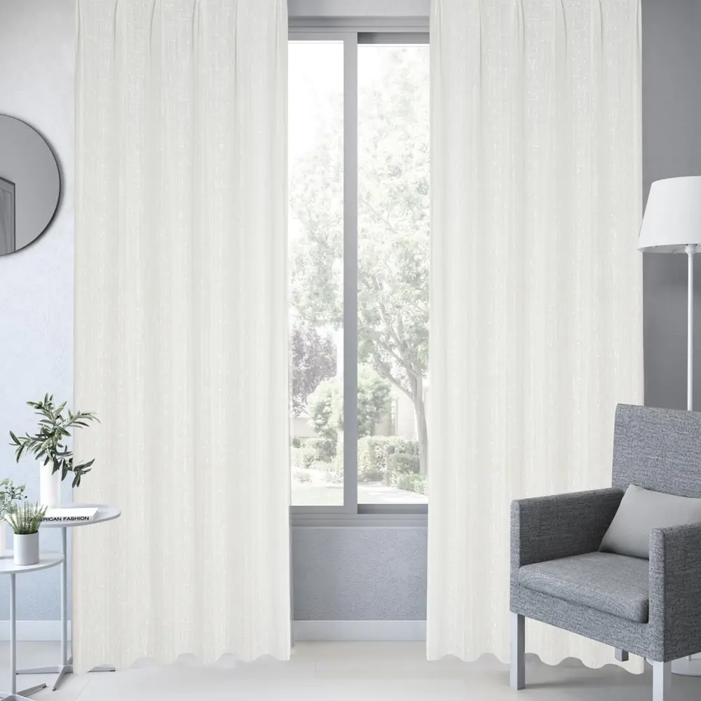 Тюль на ленте Gresiya 250x280 см цвет белый 83407057 STLM-2002117 INSPIRE  - Вид №3