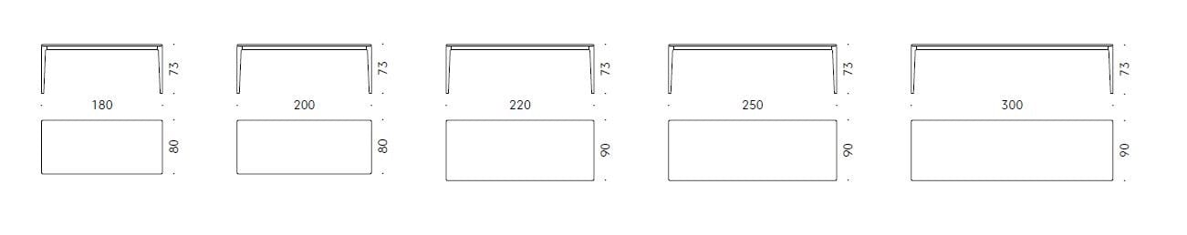 Прямоугольный обеденный стол из дуба DE PADOVA Moon ARCH-00144040 - Вид №2