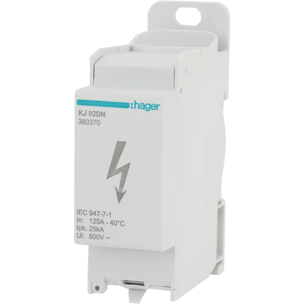Блок распределительный Hager KJ02DN 1 полюс 125 А STLM-2180145