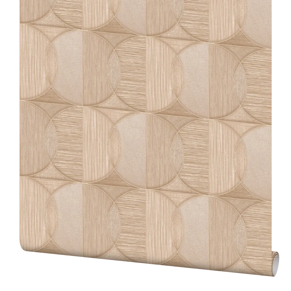 Обои флизелиновые Vog Collection Круг бежевые 1.06 м 90027-28 STLM-2000615