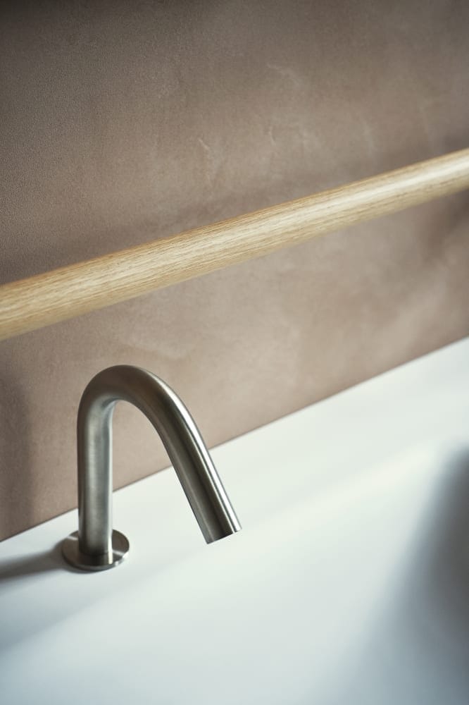 Смеситель для раковины с 2 отверстиями из нержавеющей стали Agape SQUARE ARCH-00096179 - Вид №3