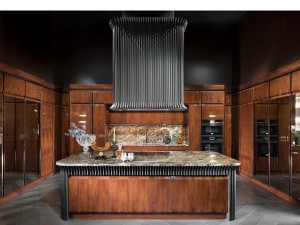 Кухня в классическом стиле с островом