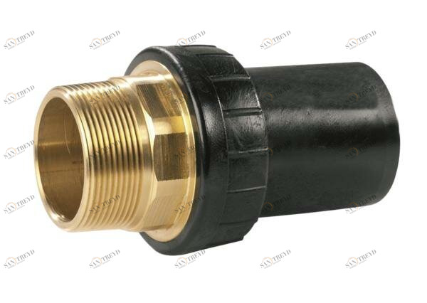 SANIT 772220500 Универсальный адаптер преобразования ПЭВП / латунь с наружной резьбой и раструб PE 
