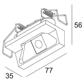 Прямоугольная потолочная светодиодная настенная шайба Deltalight Artuur ARCH-00114989 - Вид №2