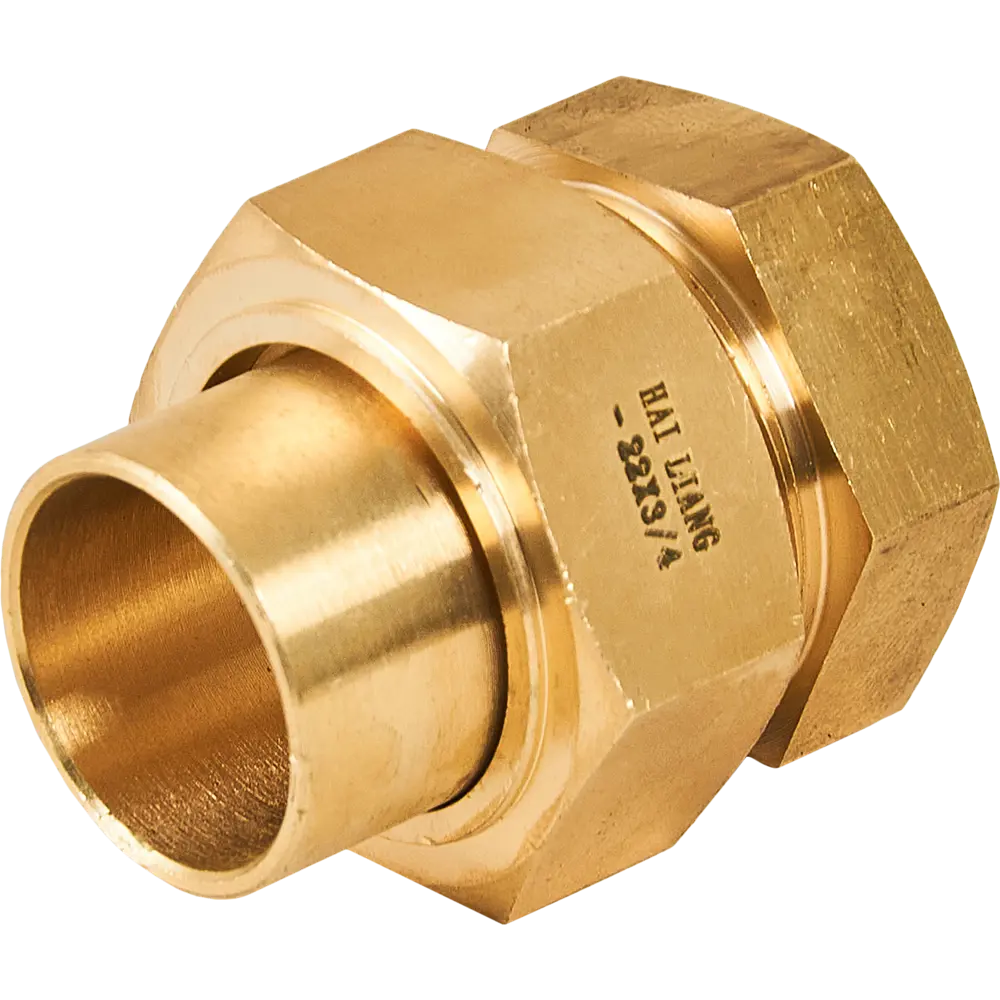 Муфта разъемная Hailiang ø3/4"x22 мм с коническим уплотнением внутренняя резьба медь STLM-2025680