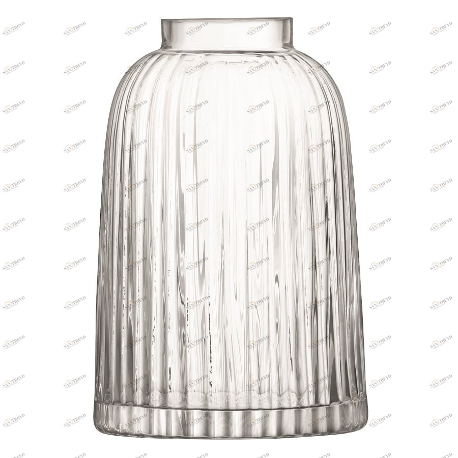 Ваза стеклянная прозрачная 20 см Pleat LSA INTERNATIONAL - 300599 Прозрачный 