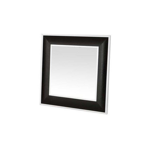 Зеркало квадратное черное "под крокодила" Croco от Eichholtz EICHHOLTZ ДИЗАЙНЕРСКИЕ, EICHHOLTZ 062695 Черный  - Вид №1