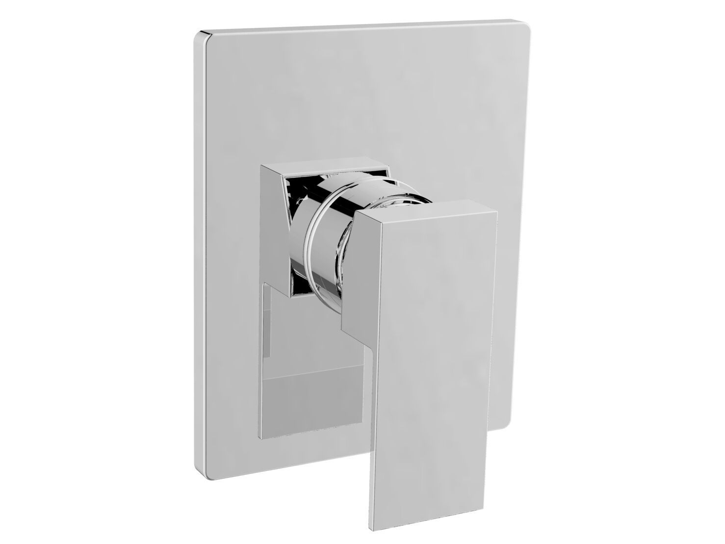 Однорычажный смеситель для душа с одной ручкой и пластиной BARIL Rec B05 ARCH-00006135