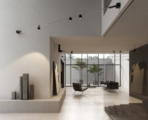 Регулируемое светодиодное пятно для освещения на алюминиевых кабелях