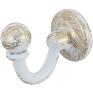 Крючок большой Orbis, металл, цвет античный белый, 2 шт. 86016043 STLM-2088892