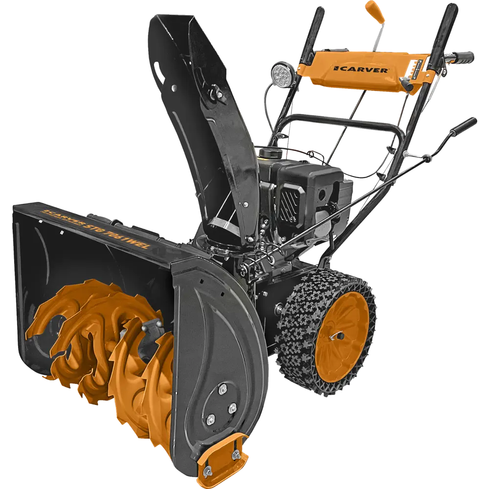 Бензиновый снегоуборщик Carver STG 7061WEL с электростартером 7 л.с. 82749474 STLM-1383539