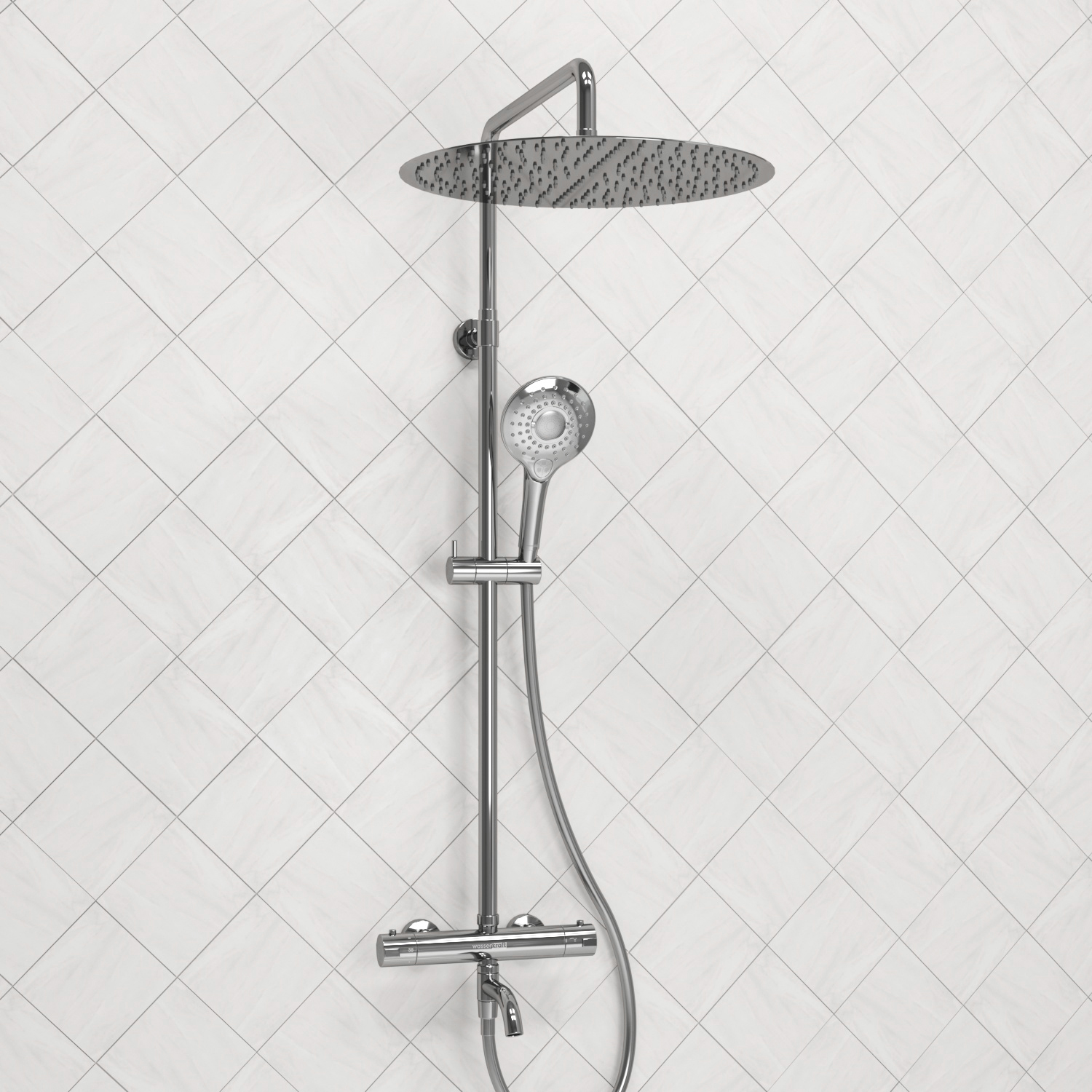 A188.117.101.087.CH Thermo Душевой комплект с термостатическим смесителем WasserKRAFT 