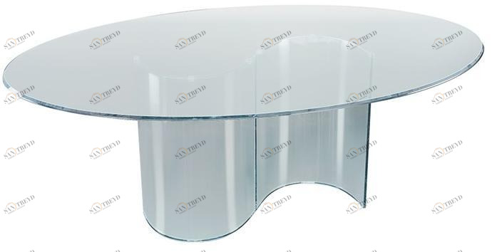 Reflex Овальный обеденный стол из стекла sun-id-1384975