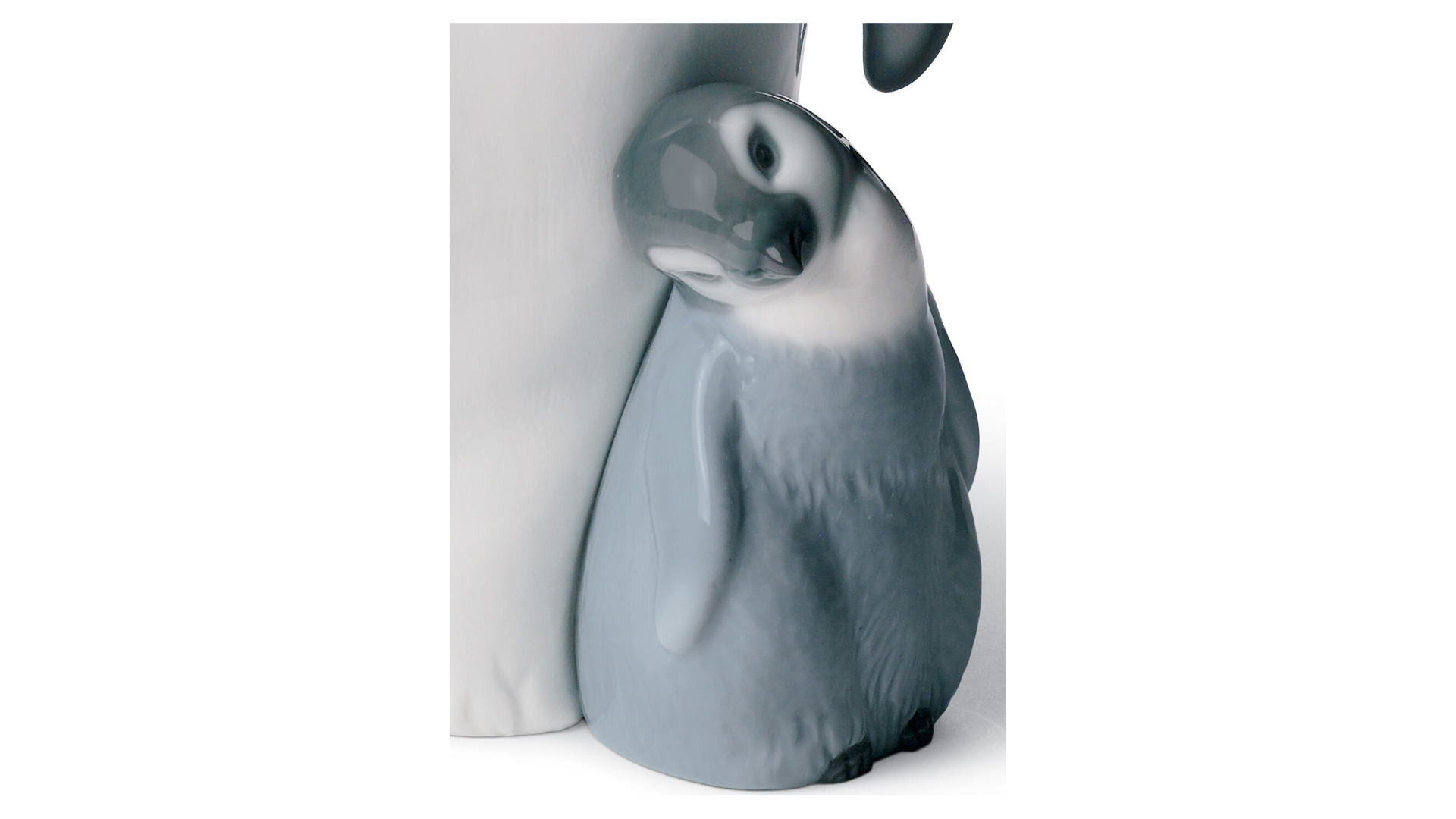 10669049 LLADRO Фигурка Lladro "Пингвин с пингвиненком" 16х22см Фарфор Lladró  - Вид №1