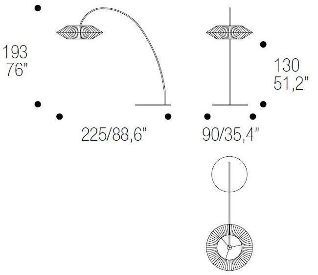 ERBA ITALIA Торшер из шелка sun-id-1349155 - Вид №9