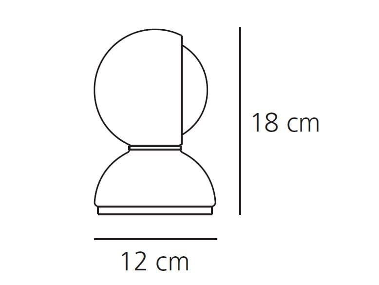 Окрашенная металлическая настольная лампа Artemide затмение ARCH-00096171 - Вид №12