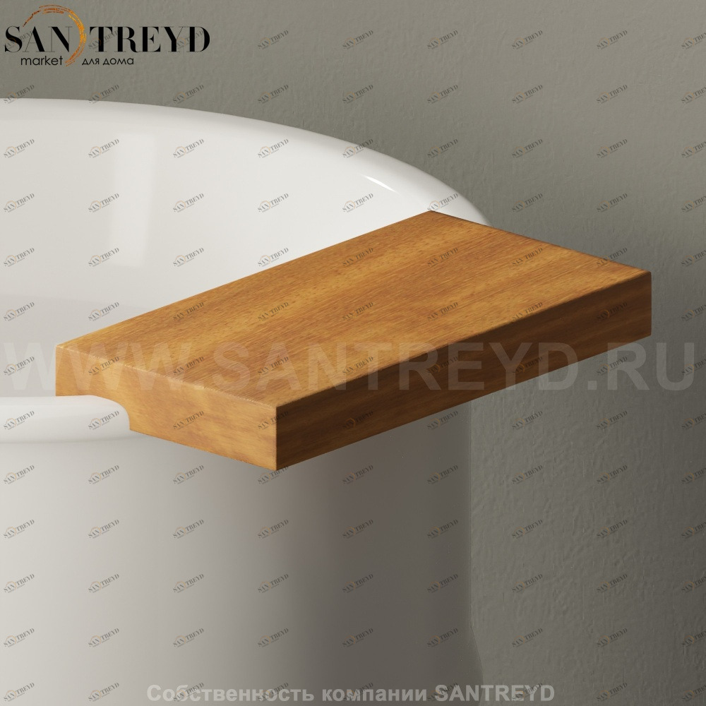 Полка для раковины VIEQUES ироко Agape AVIE0556II