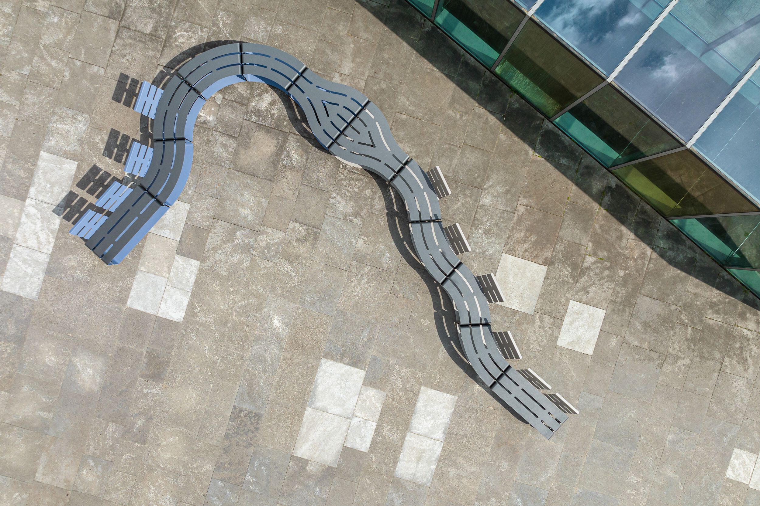 Модульная изогнутая скамья из нержавеющей стали BENKERT BANKE LINESCA ARCH-00096988 - Вид №3