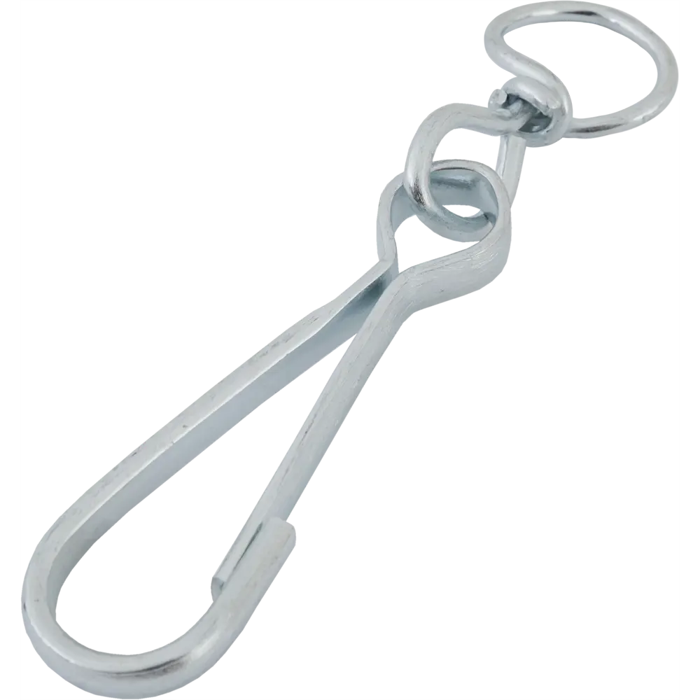 Карабин с вертлюгом тип А, оцинкованный, 90 мм НЕВСКИЙ КРЕПЕЖ STLM-2176248