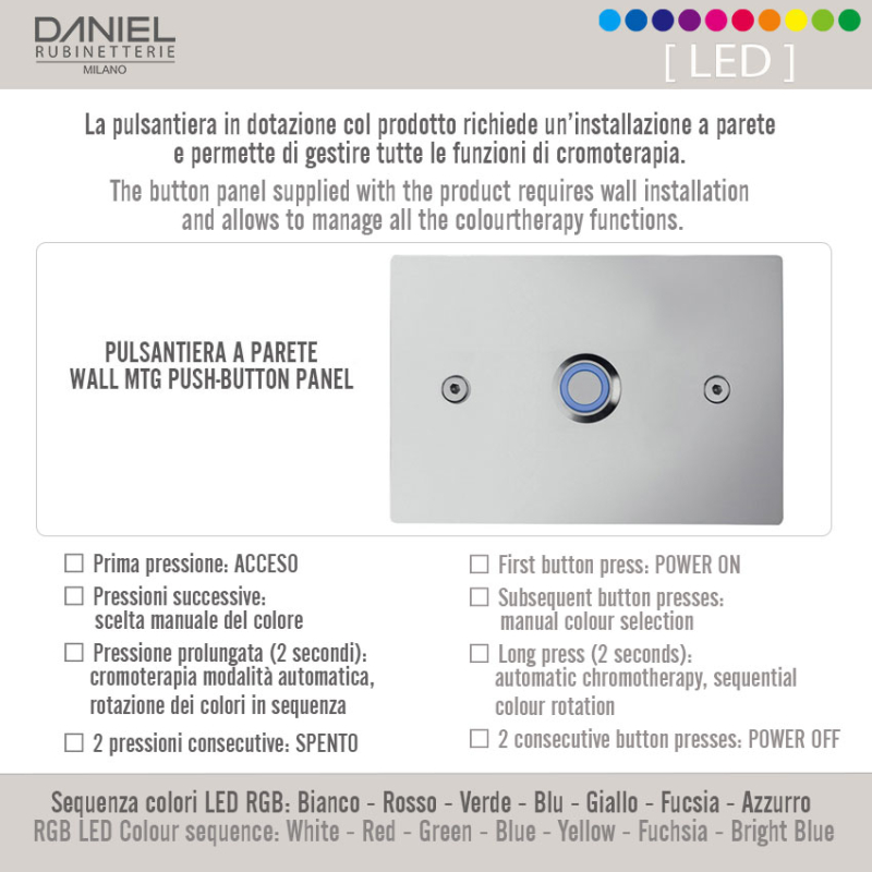 A578LEFCM44 Потолочная душевая лейка DANIEL RUBINETTERIE Wellness - Вид №2