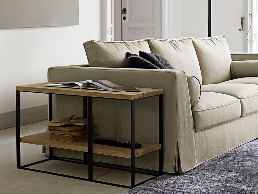 Maxalto Прямоугольный журнальный столик из стали и дерева Lithos sun-id-1419165 - Вид №2