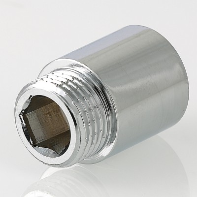 VTr.198.C.0530 Фитинг резьбовой – удлинитель хромированный Valtec 3/4" x 30 мм  - Вид №3