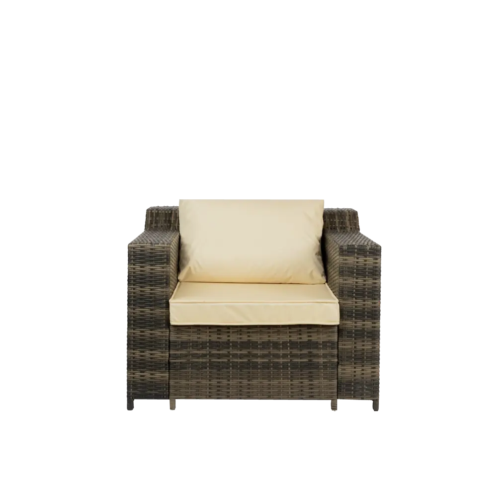 Кресло садовое Орсон 99x90x80 см ротанг коричневый Santreyd отсутствует STLM-2167264