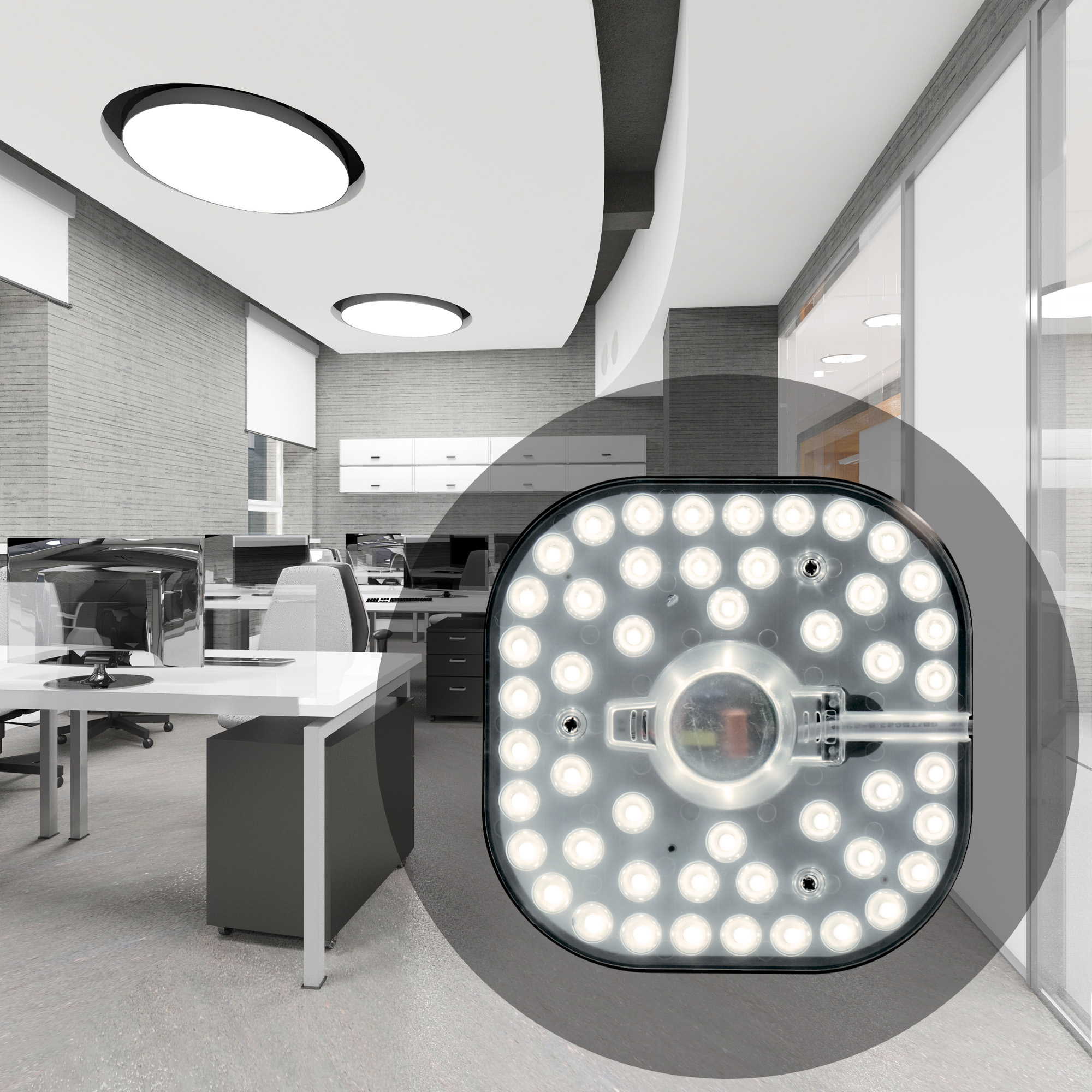 82141065 Модуль светодиодный с драйвером на магнитах 220-240 В 24 Вт диск STLM-0020234 APEYRON  - Вид №5