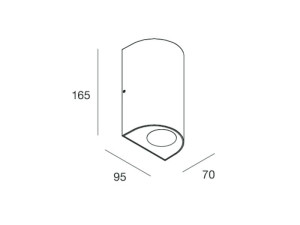 Порошковое покрытие алюминиевый светодиодный наружный настенный светильник