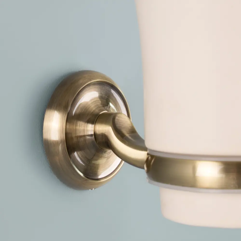 Стакан для зубных щёток Antico подвесной металл цвет латунь VERRAN STLM-2123967 - Вид №2