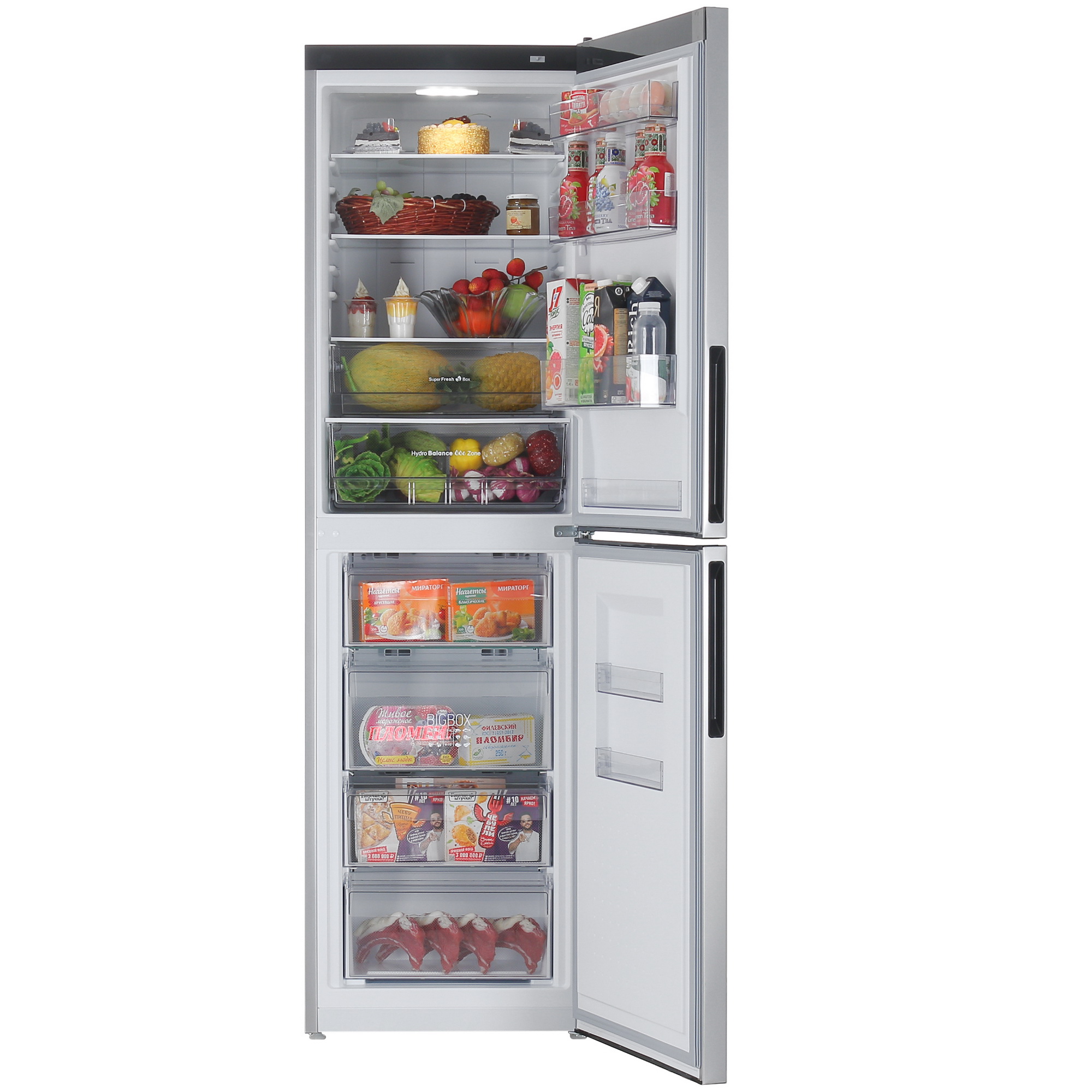 9031711 Холодильник с морозильником   ATLANT ХМ-4625-181-NL серебристый STDN-0104022 - Вид №5