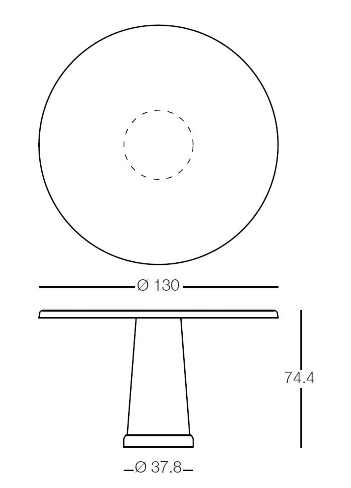 Круглый стальной стол с порошковым покрытием Magis ALL-ROUND ARCH-00051549 - Вид №16