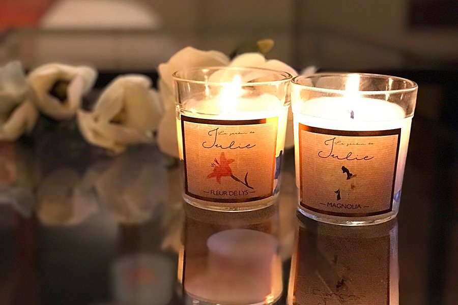 Свеча ароматическая "Лилия" Le Jardin De Julie AMBIENTAIR  00-3880955 Белый  - Вид №2