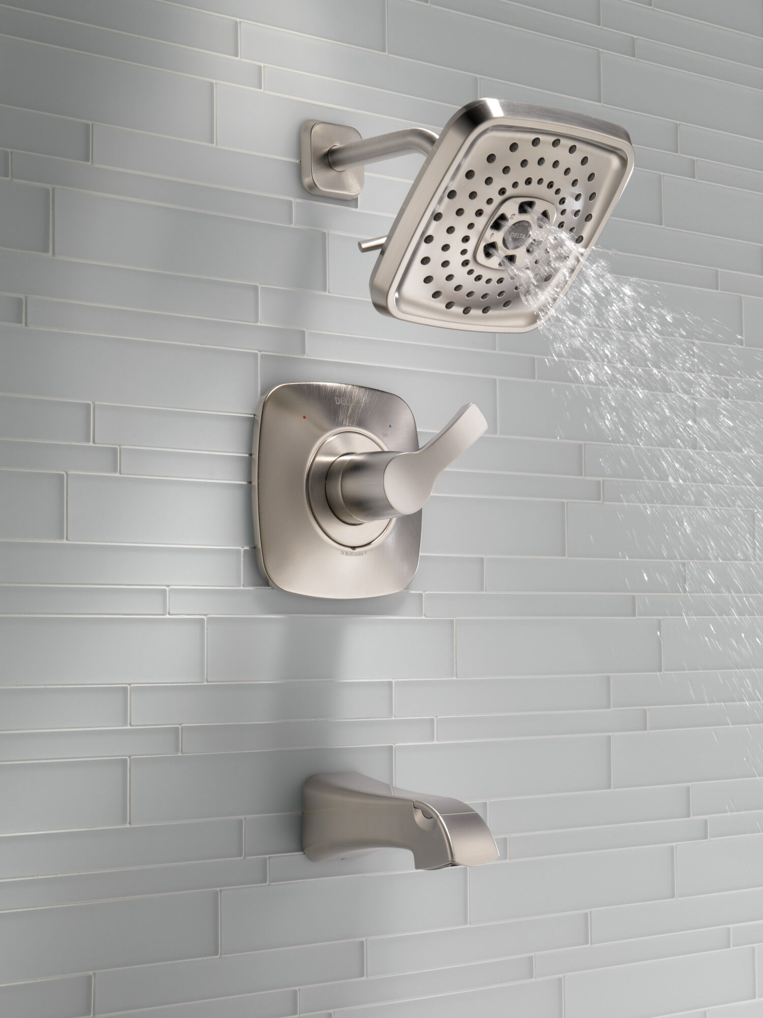 T14452-SS Monitor® 14 Series H2Okinetic® для ванны и душа Delta Faucet Tesla Нержавеющая сталь - Вид №6