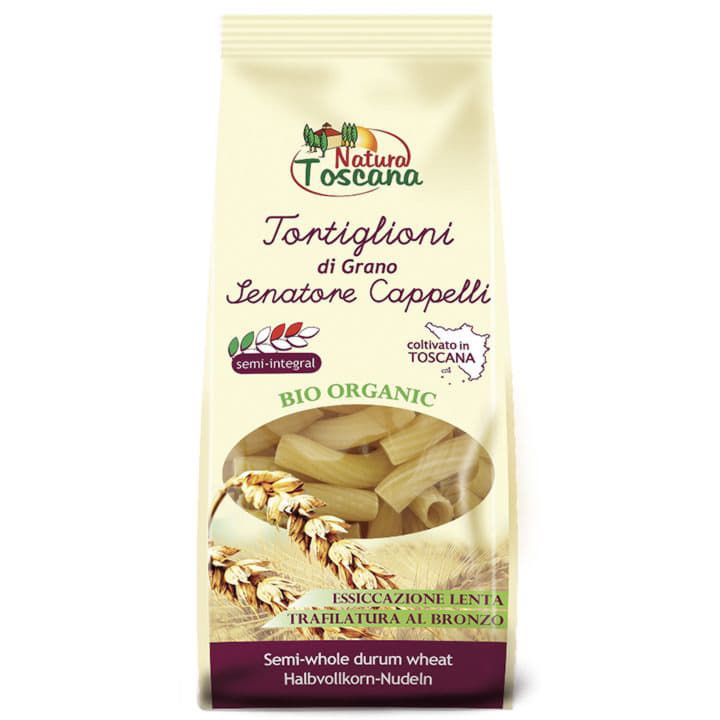 Паста из цельнозерновой твердой пшеницы TORTIGLIONI из муки Сенаторе Каппелли NATURA TOSCANA Santreyd 7838 - Вид №1