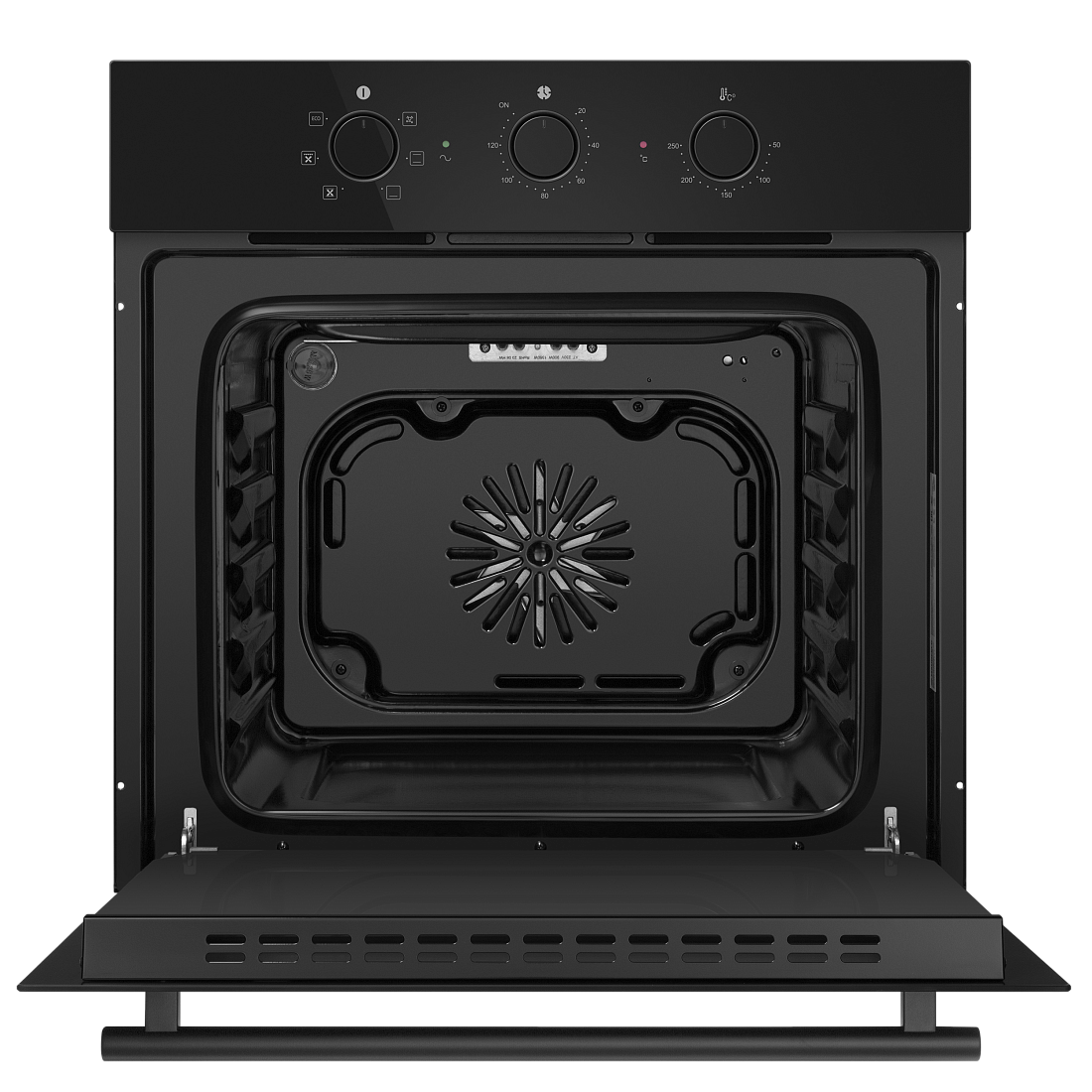 9100947 Электрический духовой шкаф HOMSair OEF606BK2 черный STDN-0140264 - Вид №3