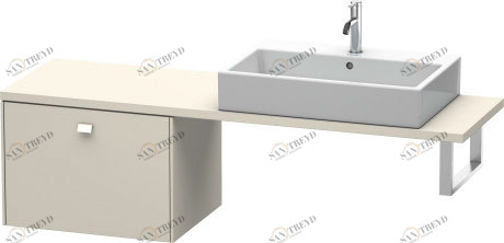 BR512309191 Brioso Шкафчик для компактной консоли Серо-коричневый декор Duravit