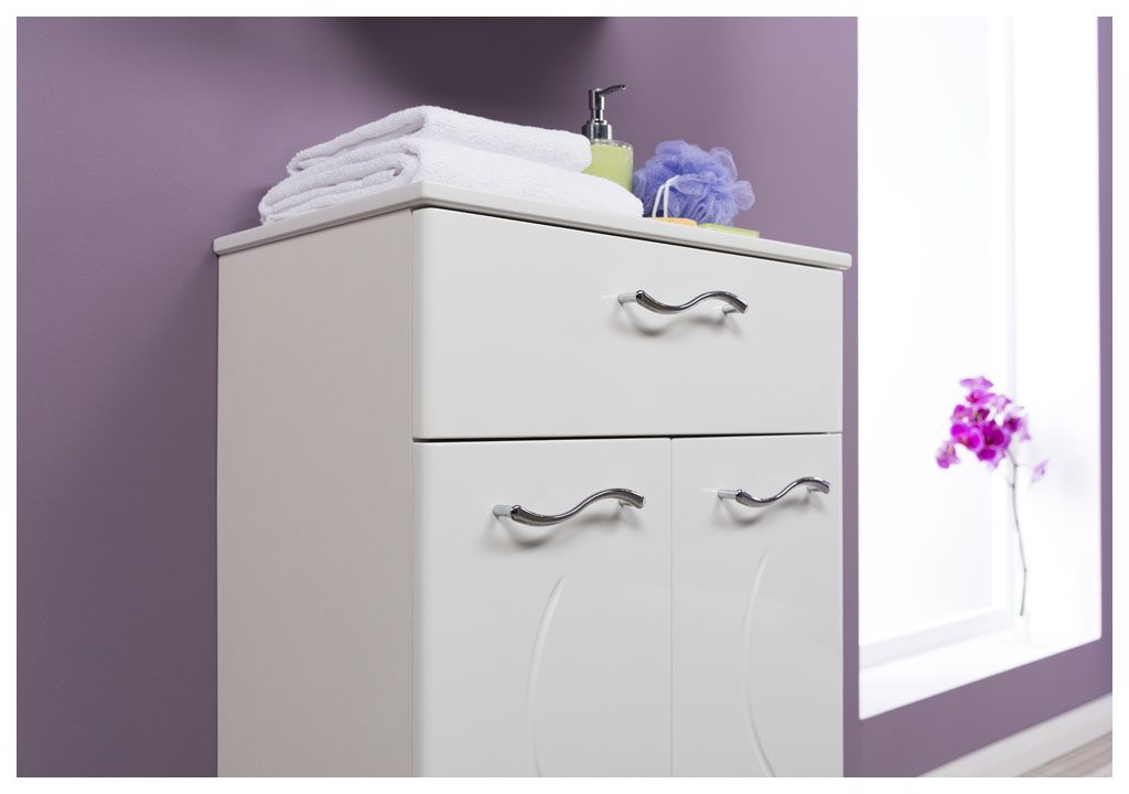 Тумба для ванной без раковины Aquanet Моника 50 белый 00186779 - Вид №6